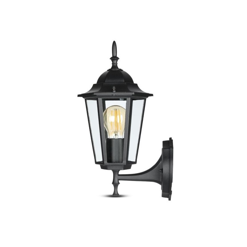 Vägglampa för utomhusbruk 1xE27/40W/230V IP44 svart