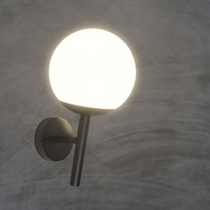 Vägglampa för utomhusbruk 1xE27/60W/230V IP44 svart