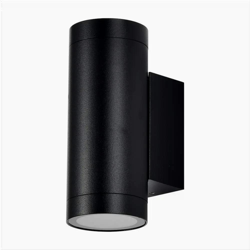 Vägglampa för utomhusbruk 2xGU10/40W/230V IP54 svart