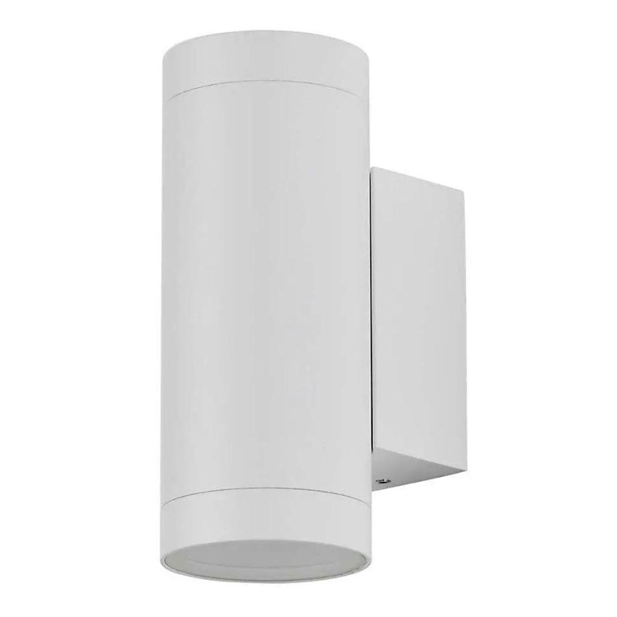 Vägglampa för utomhusbruk 2xGU10/40W/230V IP54 vit