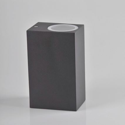 Vägglampa för utomhusbruk BOSTON 2xGU10/10W/230V antracit