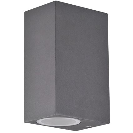 Vägglampa för utomhusbruk BOSTON 2xGU10/10W/230V antracit