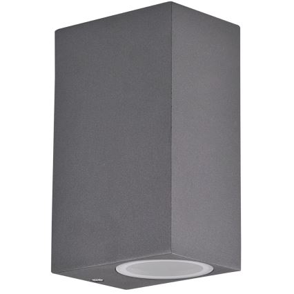 Vägglampa för utomhusbruk BOSTON 2xGU10/10W/230V antracit