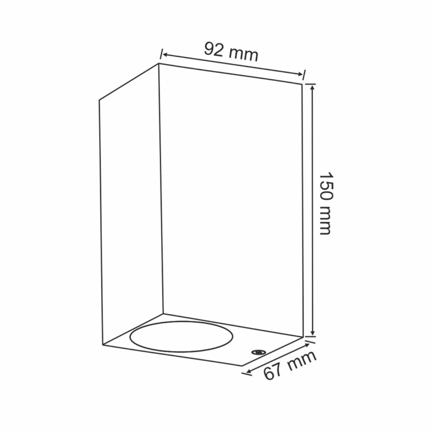 Vägglampa för utomhusbruk BOSTON 2xGU10/10W/230V antracit