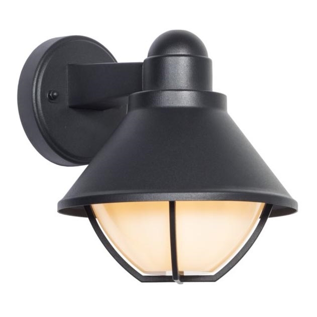 Vägglampa för utomhusbruk EDINA 1xE27/60W/230V IP44 svart