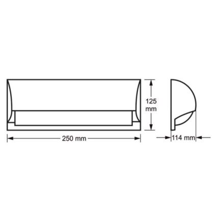 Vägglampa för utomhusbruk FREON 1xE27/60W/230V IP54 antracit