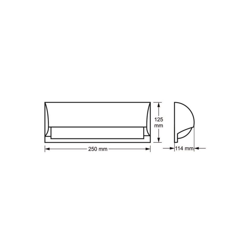 Vägglampa för utomhusbruk FREON 1xE27/60W/230V IP54 antracit