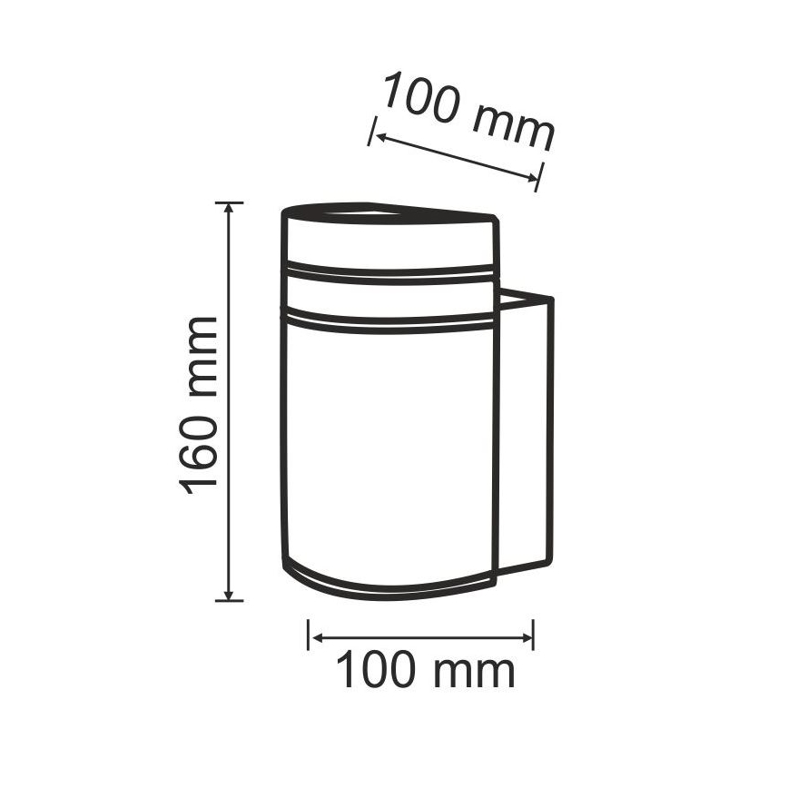 Vägglampa för utomhusbruk GILBERT 1xGU10/10W/230V IP44