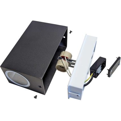 Vägglampa för utomhusbruk GUBE-S 2xGU10/7W/230V IP44