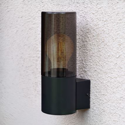 Vägglampa för utomhusbruk HARLEM 1xE27/60W/230V IP44 svart
