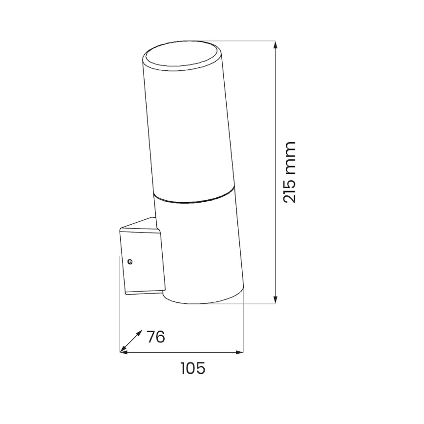 Vägglampa för utomhusbruk HARLEM 1xE27/60W/230V IP44 svart