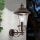 Vägglampa för utomhusbruk KENZO 1xE27/100W/230V IP44 brons/patina