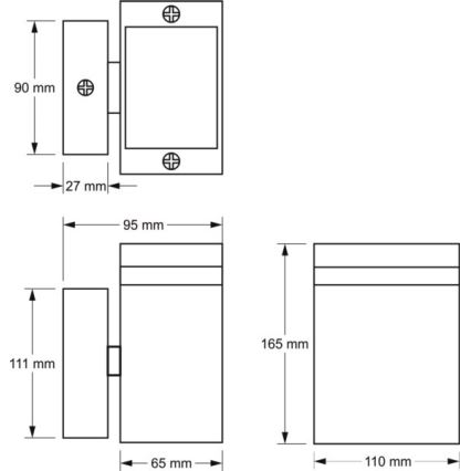 Vägglampa för utomhusbruk LITEK 1xGU10/30W/230V IP54 grå
