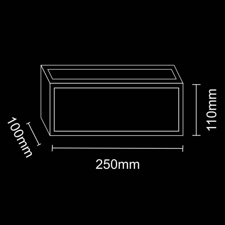 Vägglampa för utomhusbruk MITO 1xE27/12W/230V IP54