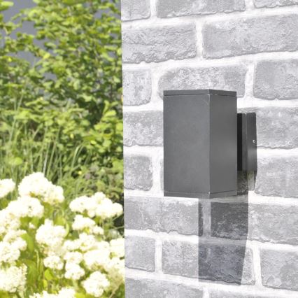 Vägglampa för utomhusbruk MORRIS 2xGU10/35W/230V IP54