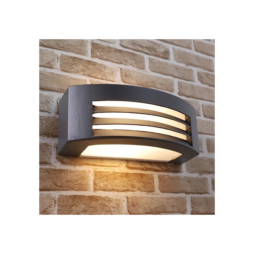 Vägglampa för utomhusbruk OLIANA 1xE27/60W/230V IP54 antracit
