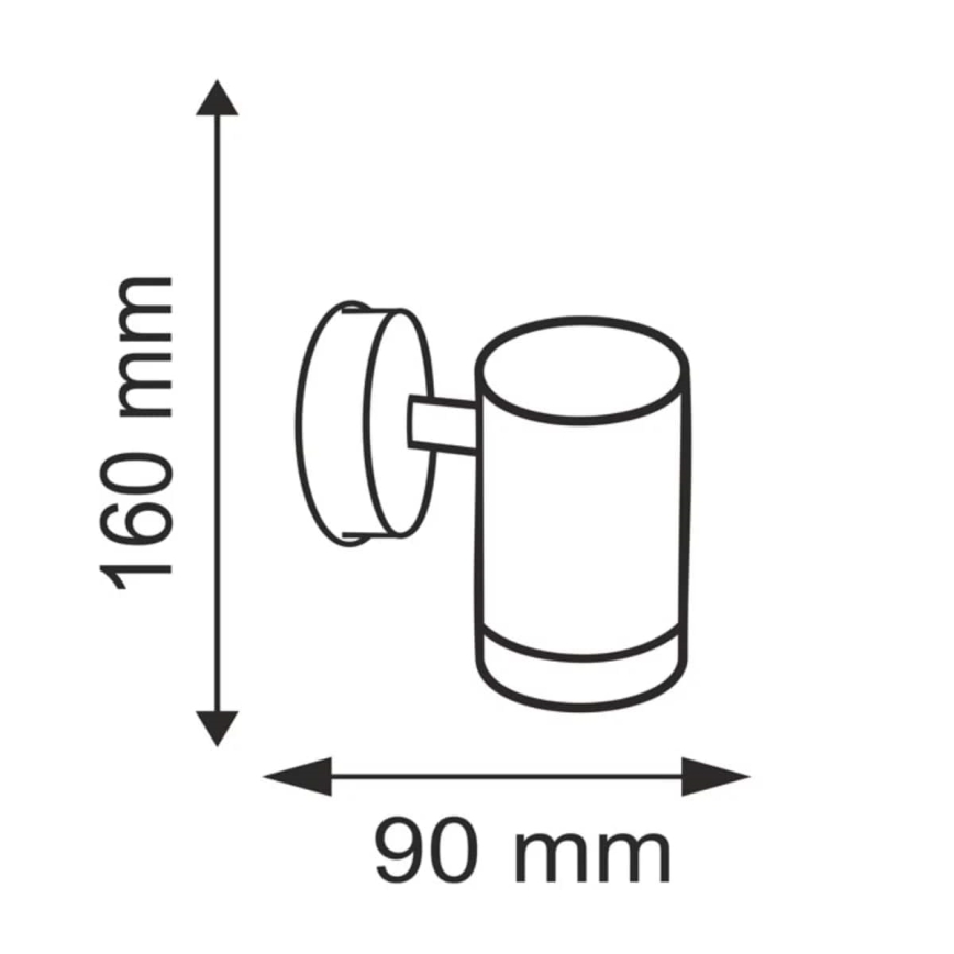 Vägglampa för utomhusbruk OLIMP 2 1xGU10/8W/230V IP44 rostfri