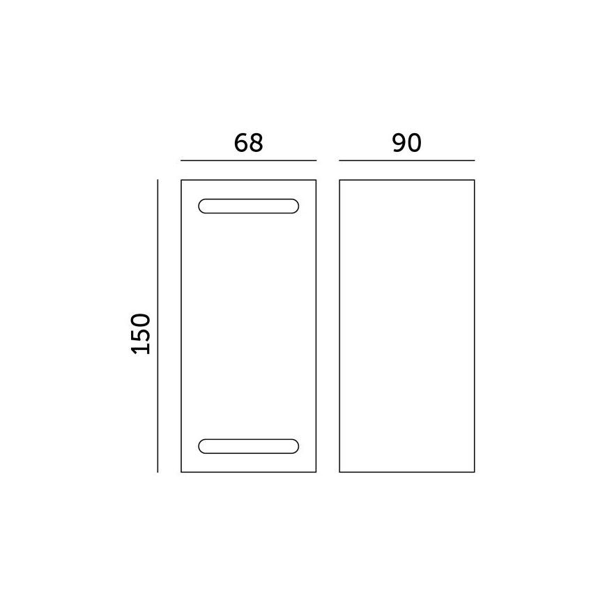 Vägglampa för utomhusbruk QUERK 2xGU10/35W/230V IP54 15 cm svart
