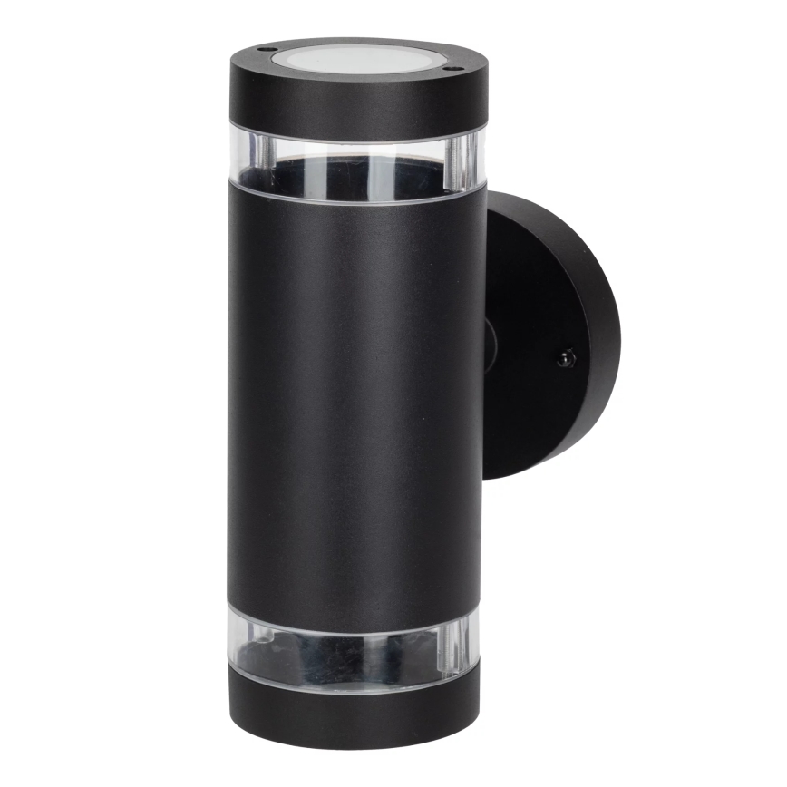 Vägglampa för utomhusbruk RINO 2xGU10/12W/230V IP54 svart