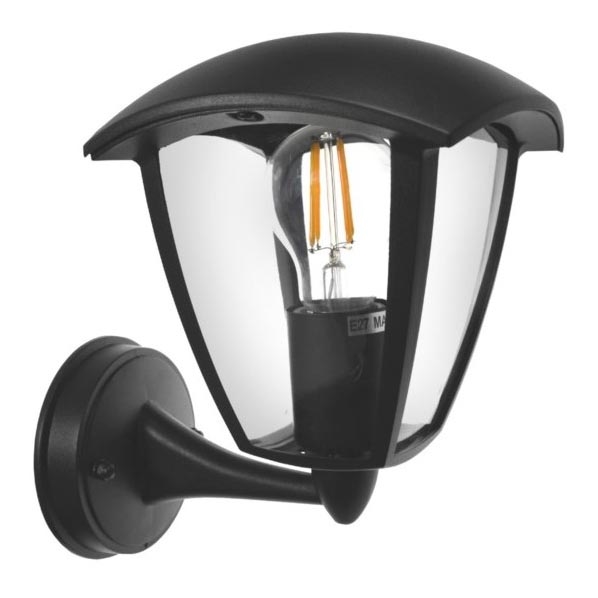 Vägglampa för utomhusbruk SURVA 1xE27/60W/230V IP44 svart