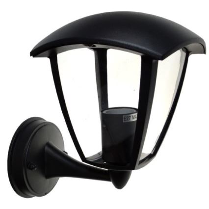 Vägglampa för utomhusbruk SURVA 1xE27/60W/230V IP44 svart