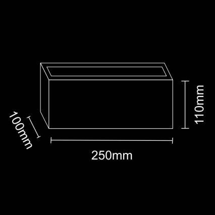 Vägglampa för utomhusbruk TOKIO 1xE27/12W/230V IP54