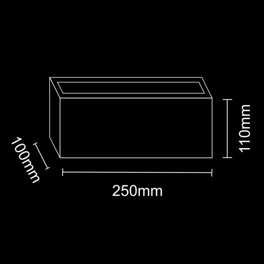 Vägglampa för utomhusbruk TOKIO 1xE27/12W/230V IP54