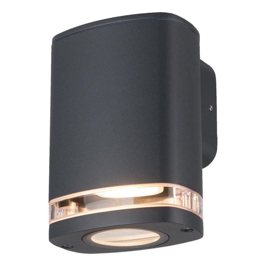 Vägglampa för utomhusbruk ZEVI 1xGU10/10W/230V IP54 antracit