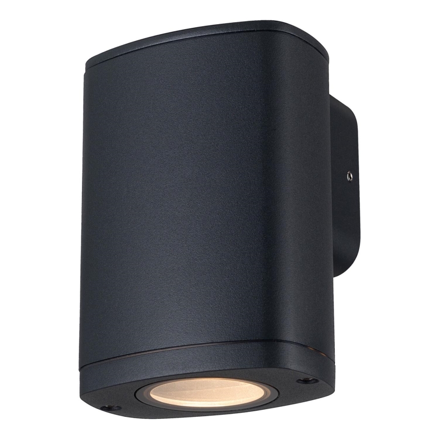 Vägglampa för utomhusbruk ZEVI 1xGU10/10W/230V IP54 svart