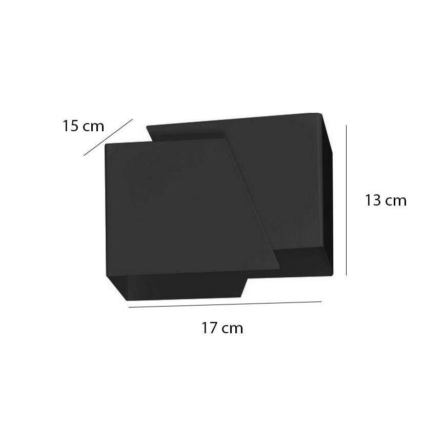 Vägglampa FROST 1xG9/8W/230V svart