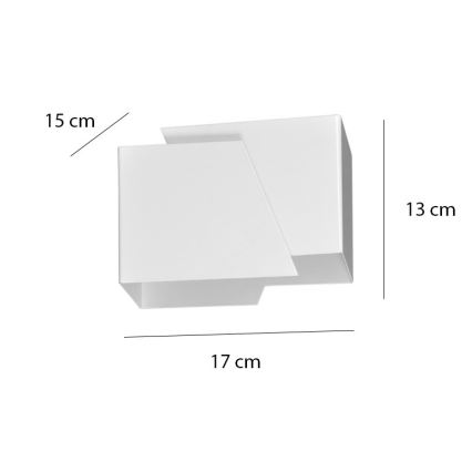 Vägglampa FROST 1xG9/8W/230V vit