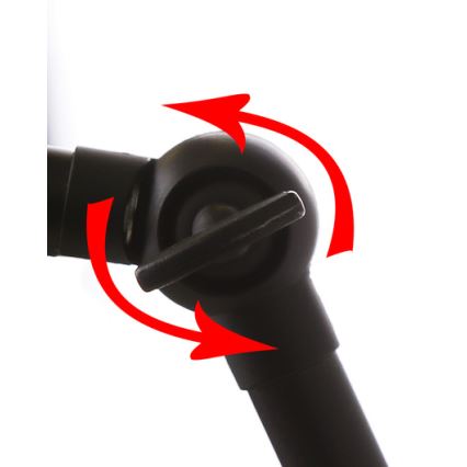 Vägglampa FUNDO 1xE27/40W/230V svart/guld