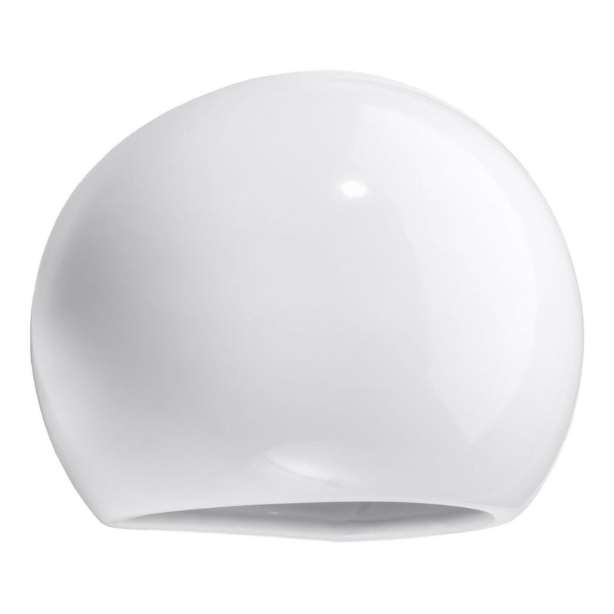 Vägglampa GLOBE 1xE27/60W/230V glänsande vit