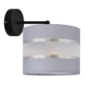 Vägglampa HELEN 1xE27/15W/230V grå/svart