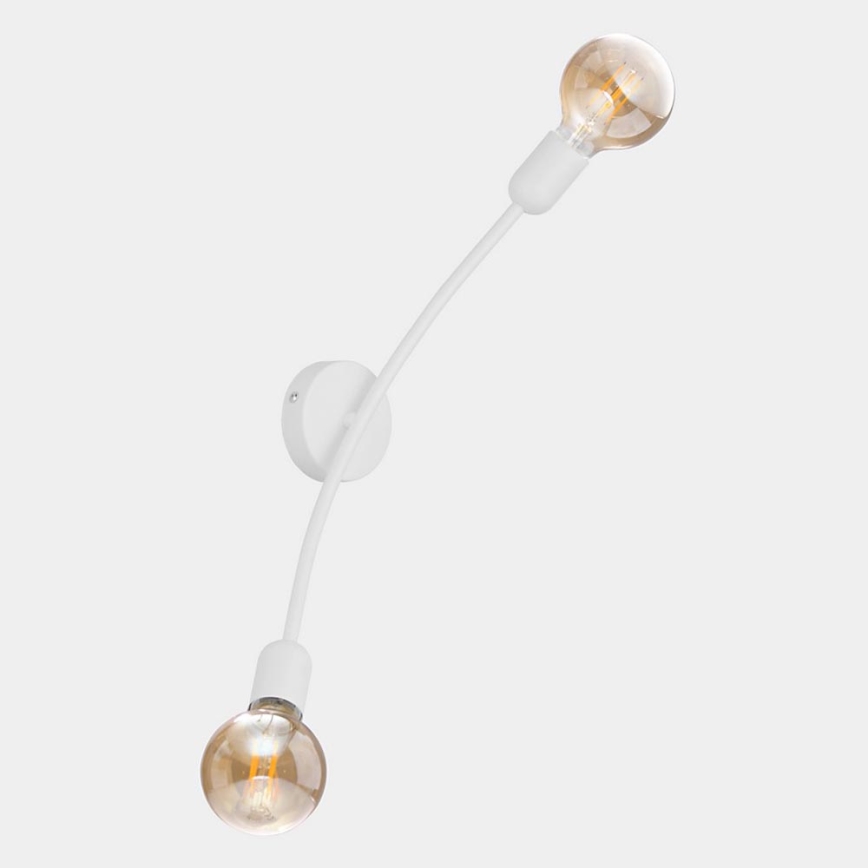 Vägglampa  HELIX 2xE27/60W/230V vit 