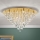 Vägglampa i kristall CELESTE 12xG9/40W/230V diameter 75 cm guld
