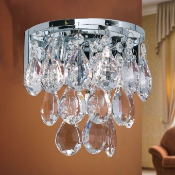 Vägglampa i kristall CELESTE 2xG9/40W/230V skinande krom