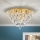 Vägglampa i kristall CELESTE 6xG9/40W/230V diameter 45 cm guld