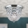 Vägglampa i kristall PLAFOND 1xE27/40W/230V diameter 26 cm skinande krom