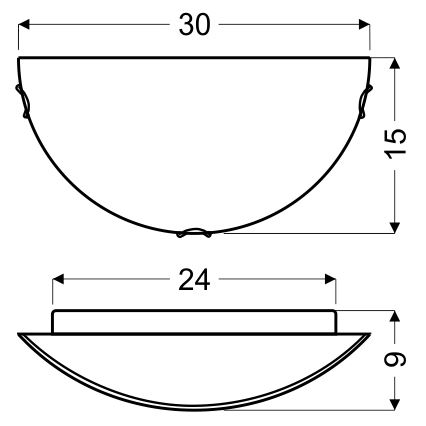 Vägglampa ITAKA 1xE27/60W/230V