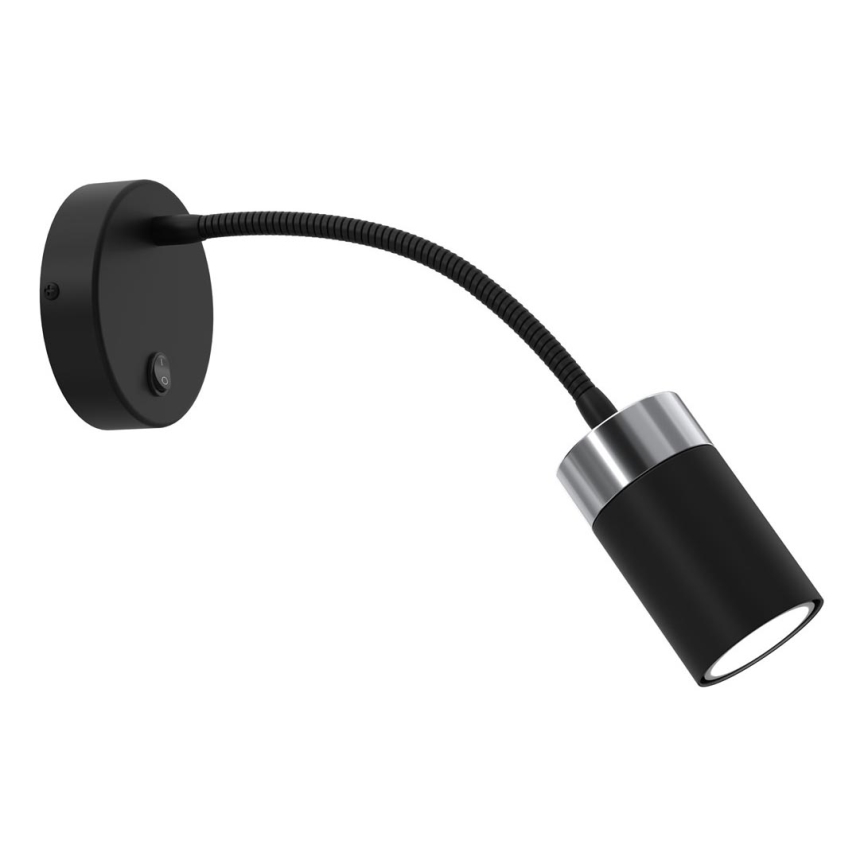 Vägglampa JOKER 1xGU10/8W/230V svart/matt krom