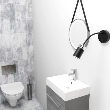 Vägglampa JOKER 1xGU10/8W/230V svart/matt krom