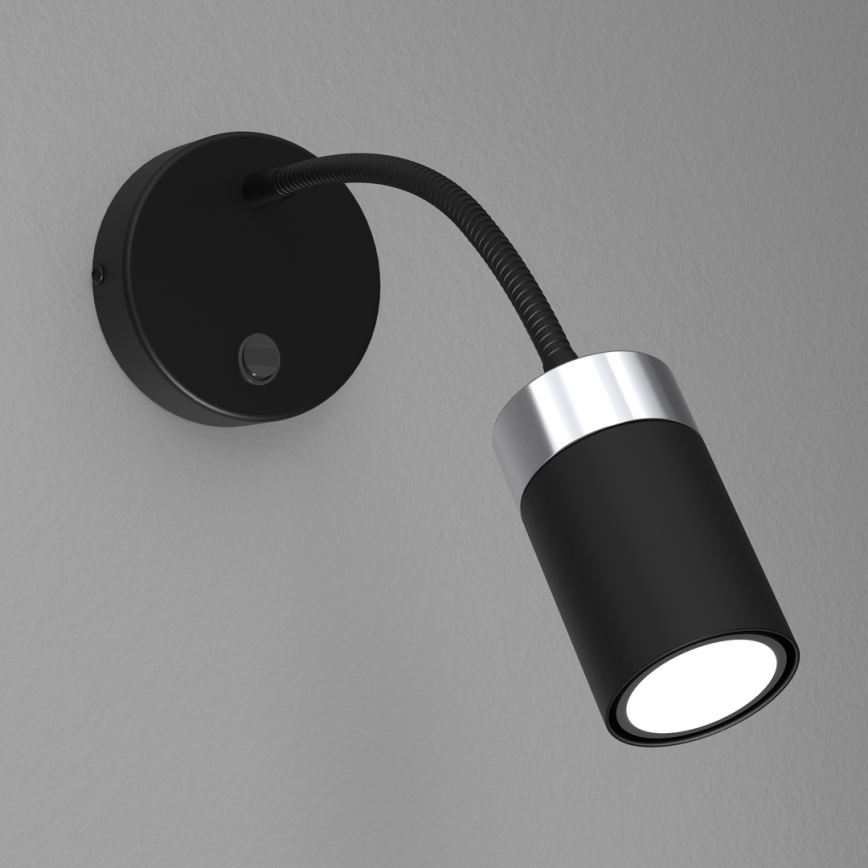 Vägglampa JOKER 1xGU10/8W/230V svart/matt krom