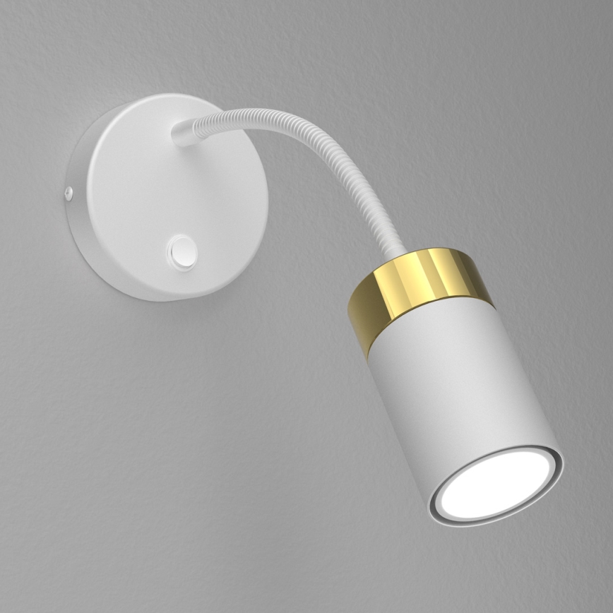 Vägglampa JOKER 1xGU10/8W/230V vit/gyllene