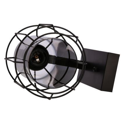 Vägglampa JONERA 1xE27/40W/230V svart