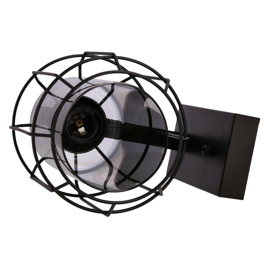Vägglampa JONERA 1xE27/40W/230V svart