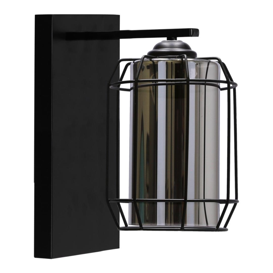 Vägglampa JONERA 1xE27/40W/230V svart