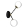 Vägglampa  JOY 2xE14/40W/230V svart /gyllene
