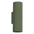 Vägglampa KARBON 2xGU10/10W/230V grön