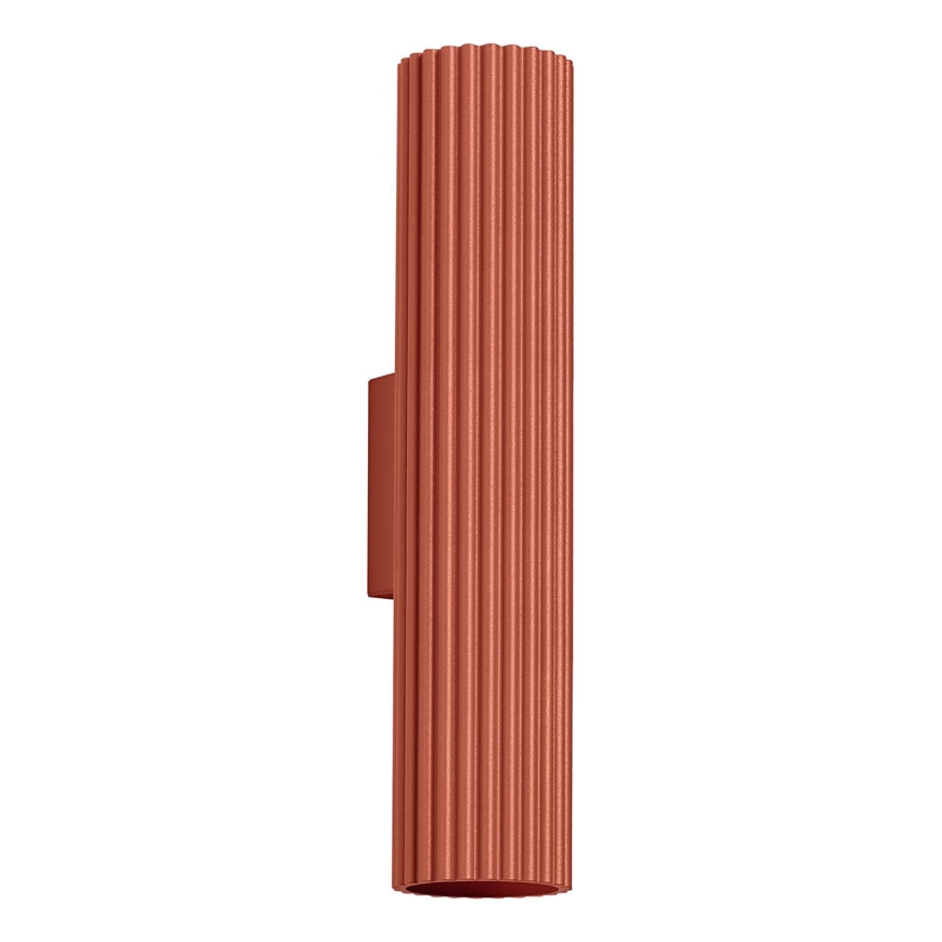 Vägglampa KARBON 2xGU10/10W/230V röd